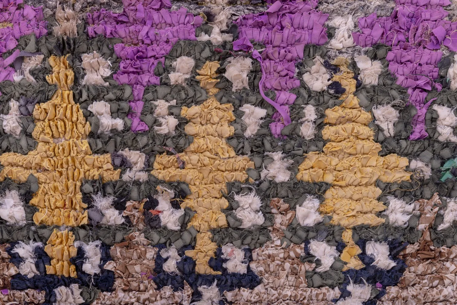 Marokkaanse Berber tapijt Boucherouite 270 x 145 cm