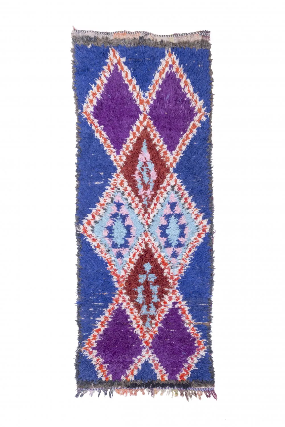 Marokkaanse Berber tapijt Boucherouite 235 x 90 cm
