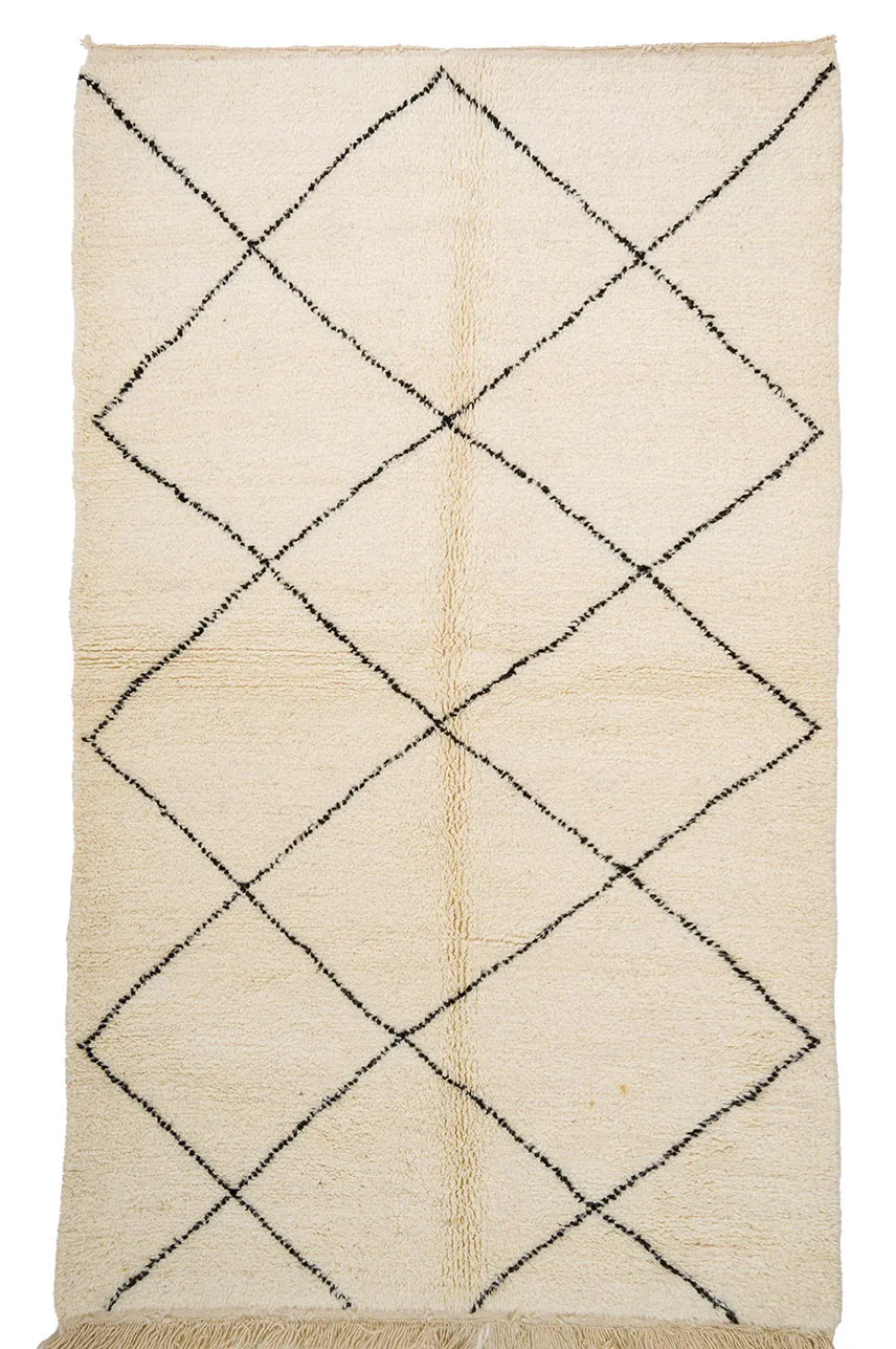 Kelim Marokkaanse Berber tapijt Beni Ouarain 155 x 275 cm