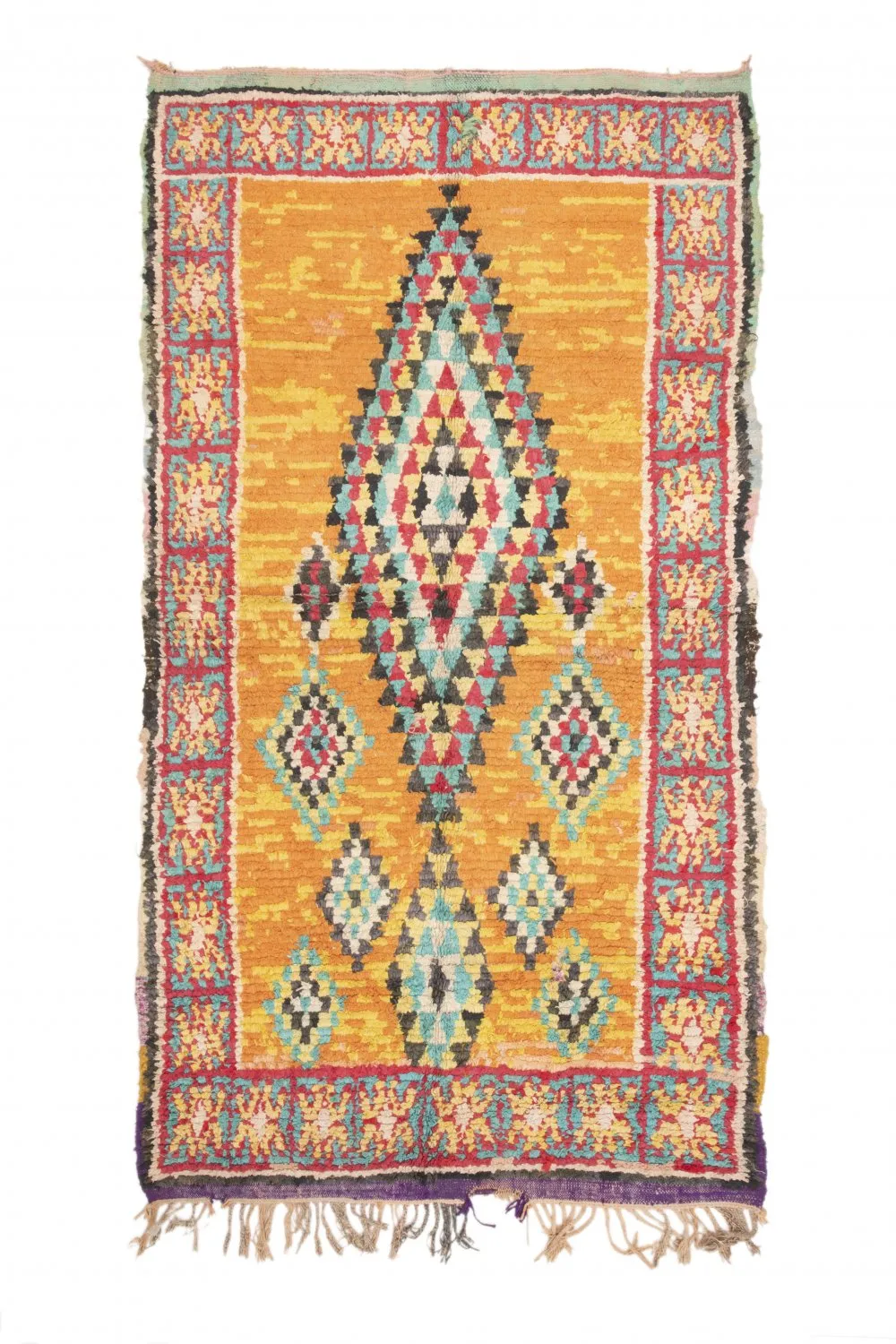 Marokkaanse Berber tapijt Boucherouite 270 x 155 cm