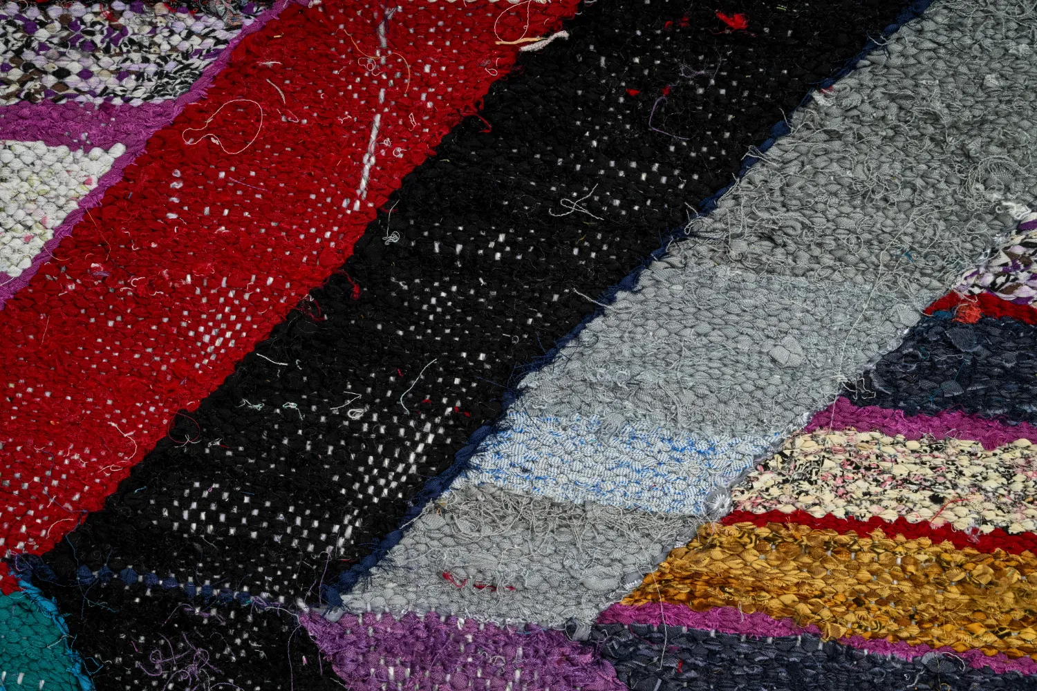 Marokkaanse Berber tapijt Boucherouite 140 x 290 cm