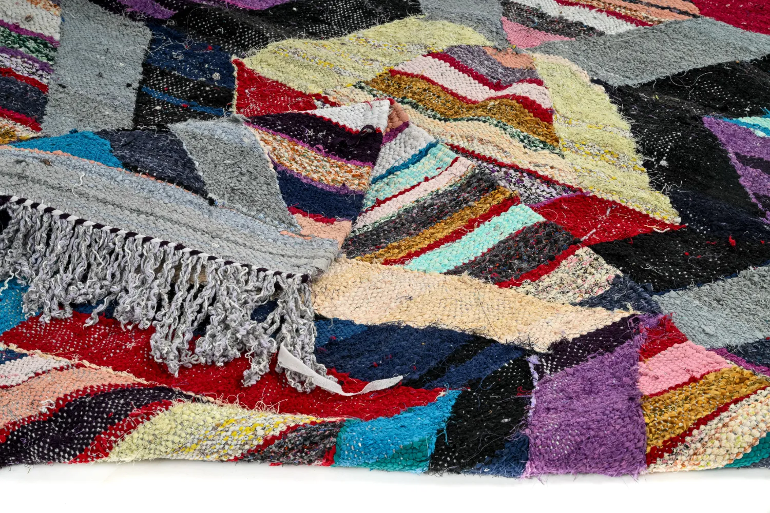 Marokkaanse Berber tapijt Boucherouite 140 x 290 cm