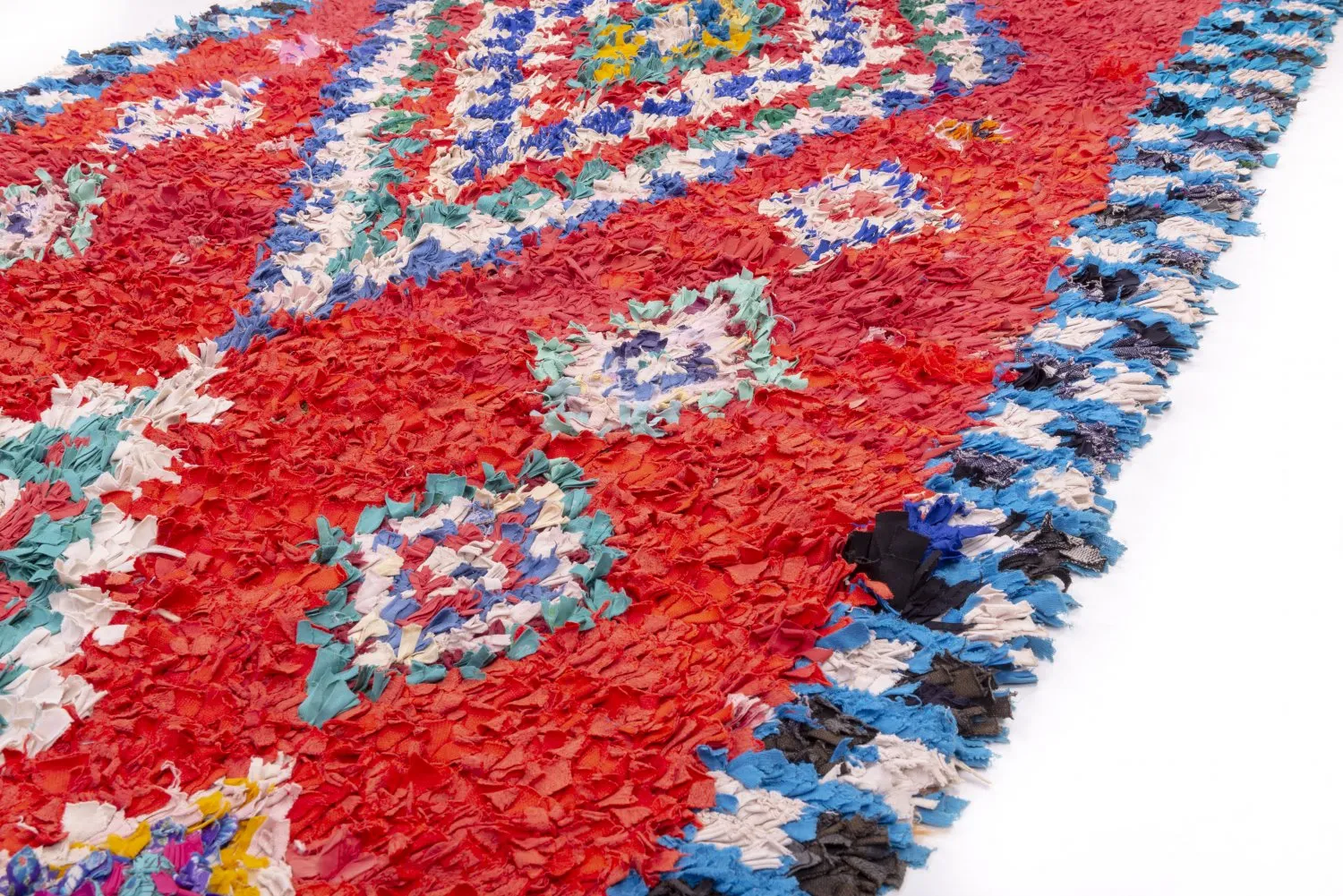 Marokkaanse Berber tapijt Boucherouite 295 x 150 cm