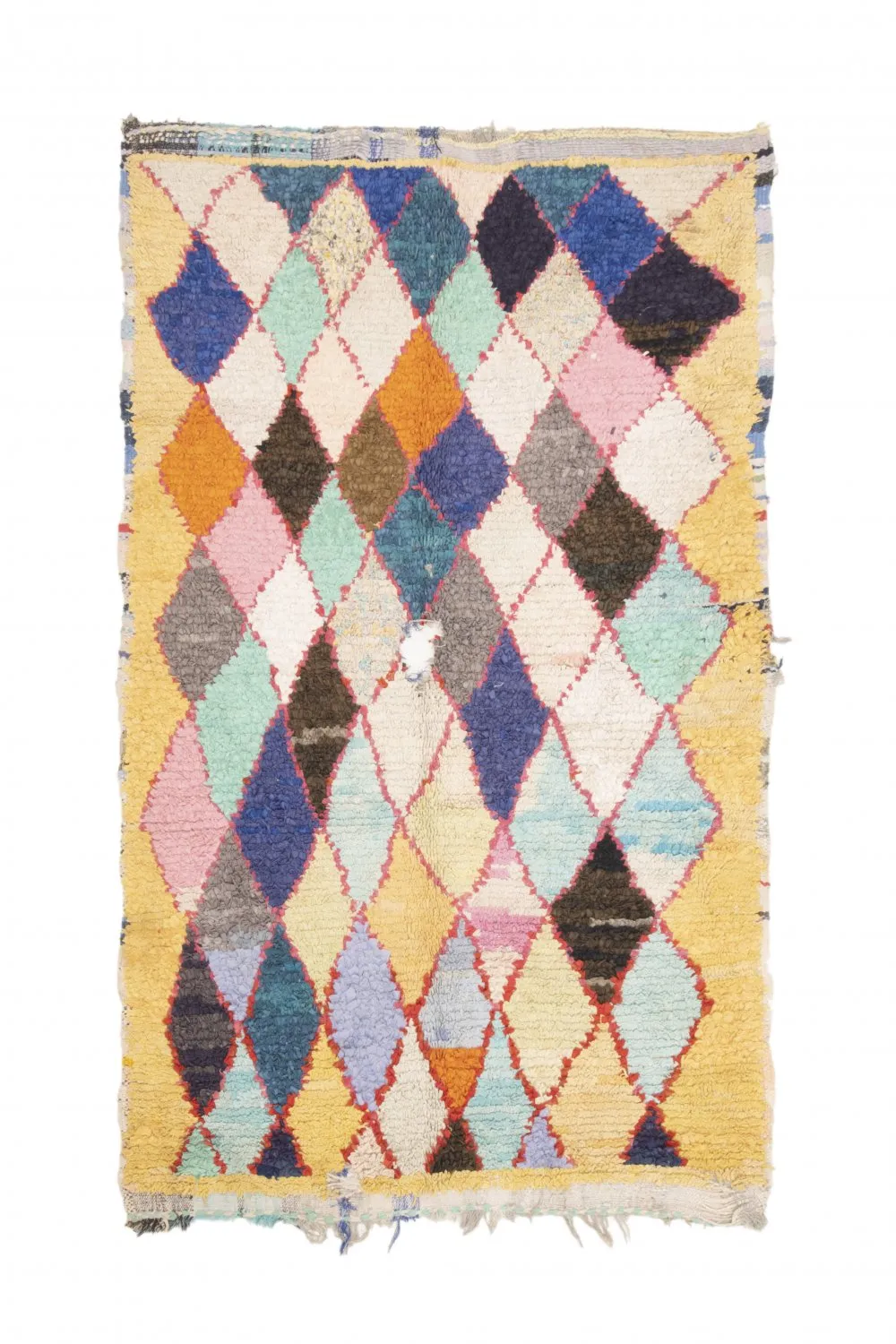 Marokkaanse Berber tapijt Boucherouite 200 x 120 cm