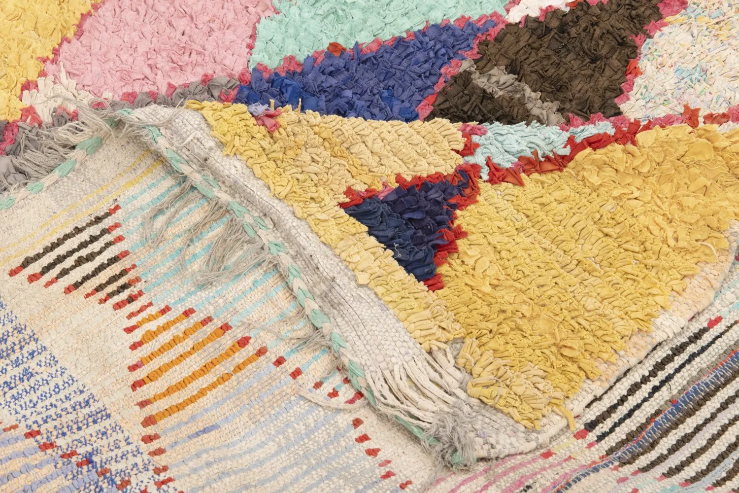 Marokkaanse Berber tapijt Boucherouite 200 x 120 cm