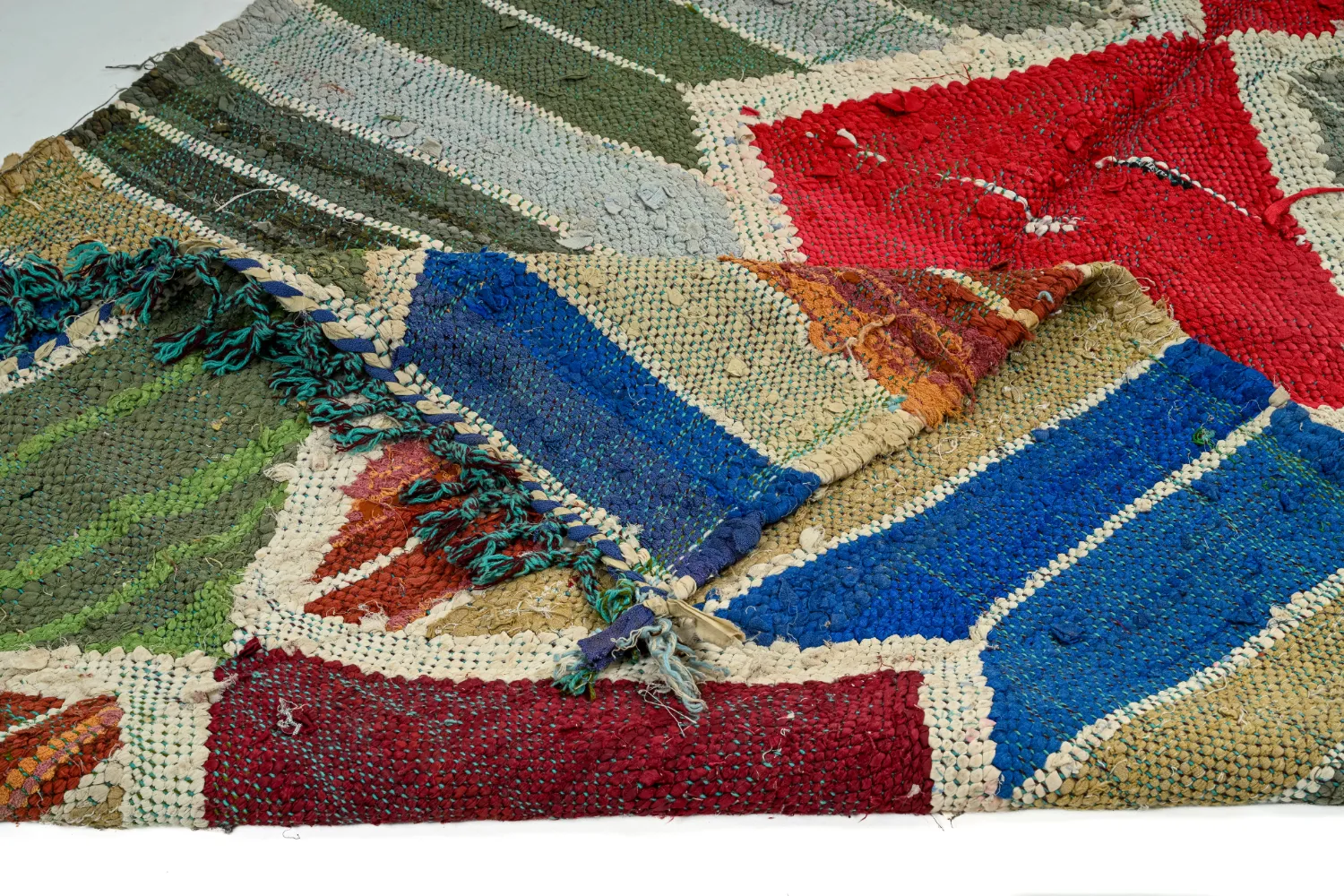 Marokkaanse Berber tapijt Boucherouite 120 x 280 cm