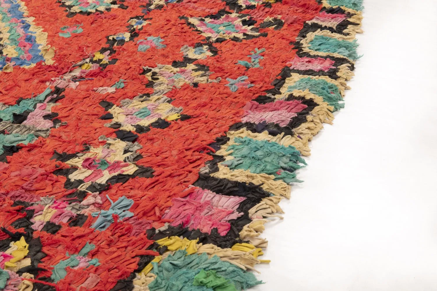 Marokkaanse Berber tapijt Boucherouite 245 x 140 cm