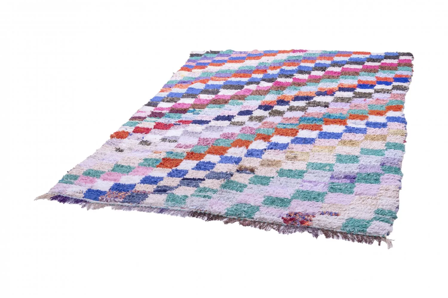 Marokkaanse Berber tapijt Boucherouite 175 x 155 cm