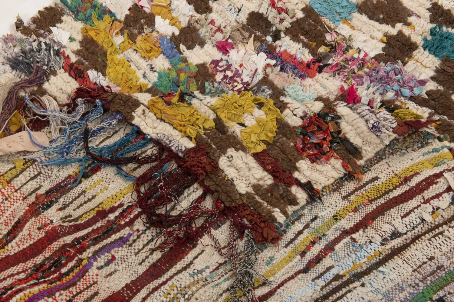 Marokkaanse Berber tapijt Boucherouite 215 x 130 cm