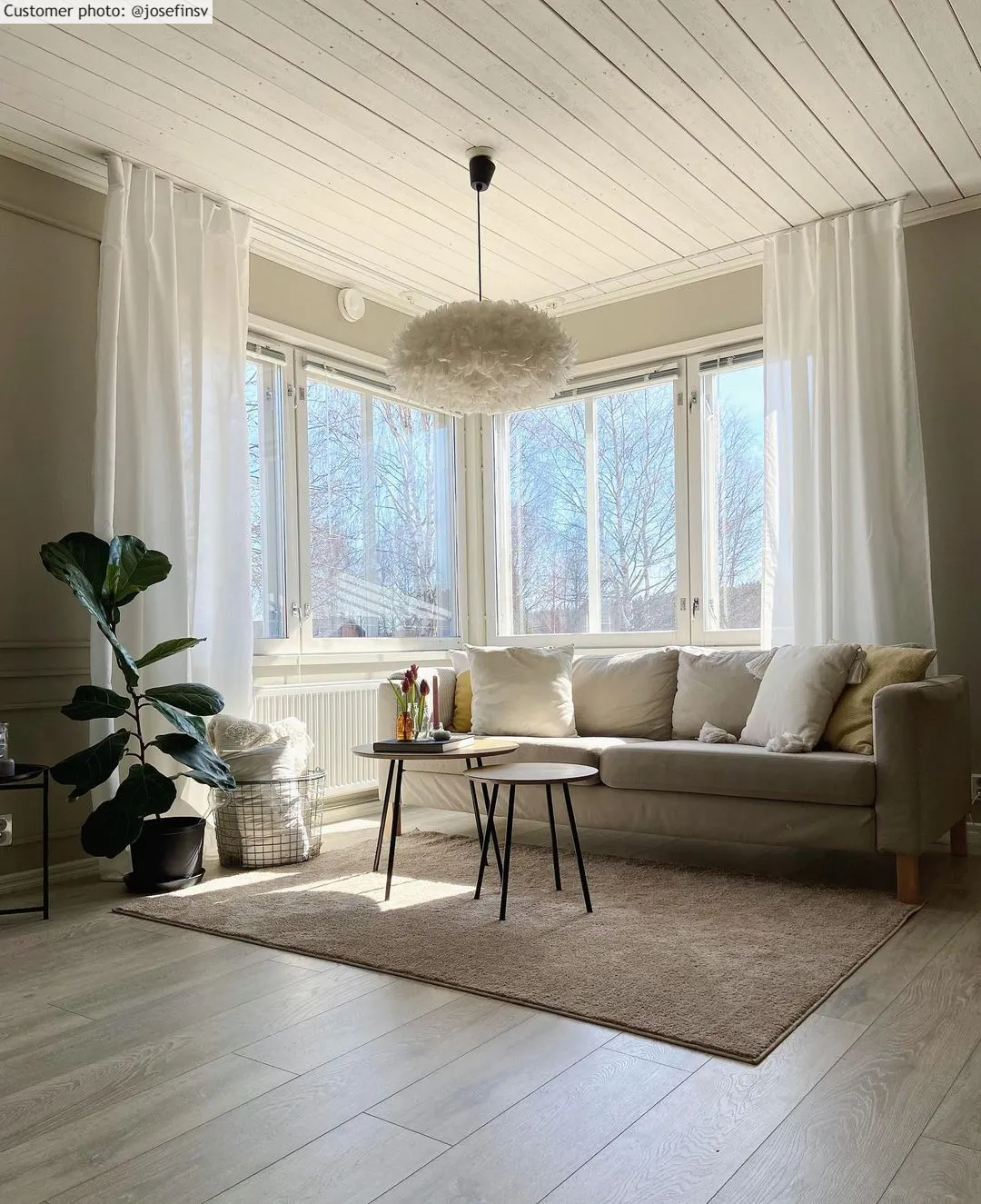 Hoogpolig vloerkleed - Soft Shine (beige)