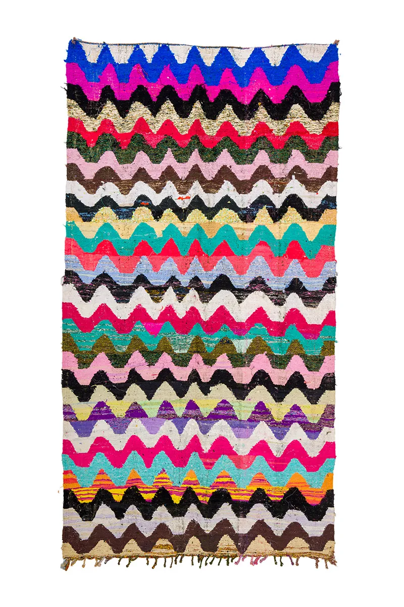 Marokkaanse Berber tapijt Boucherouite 165 x 305 cm