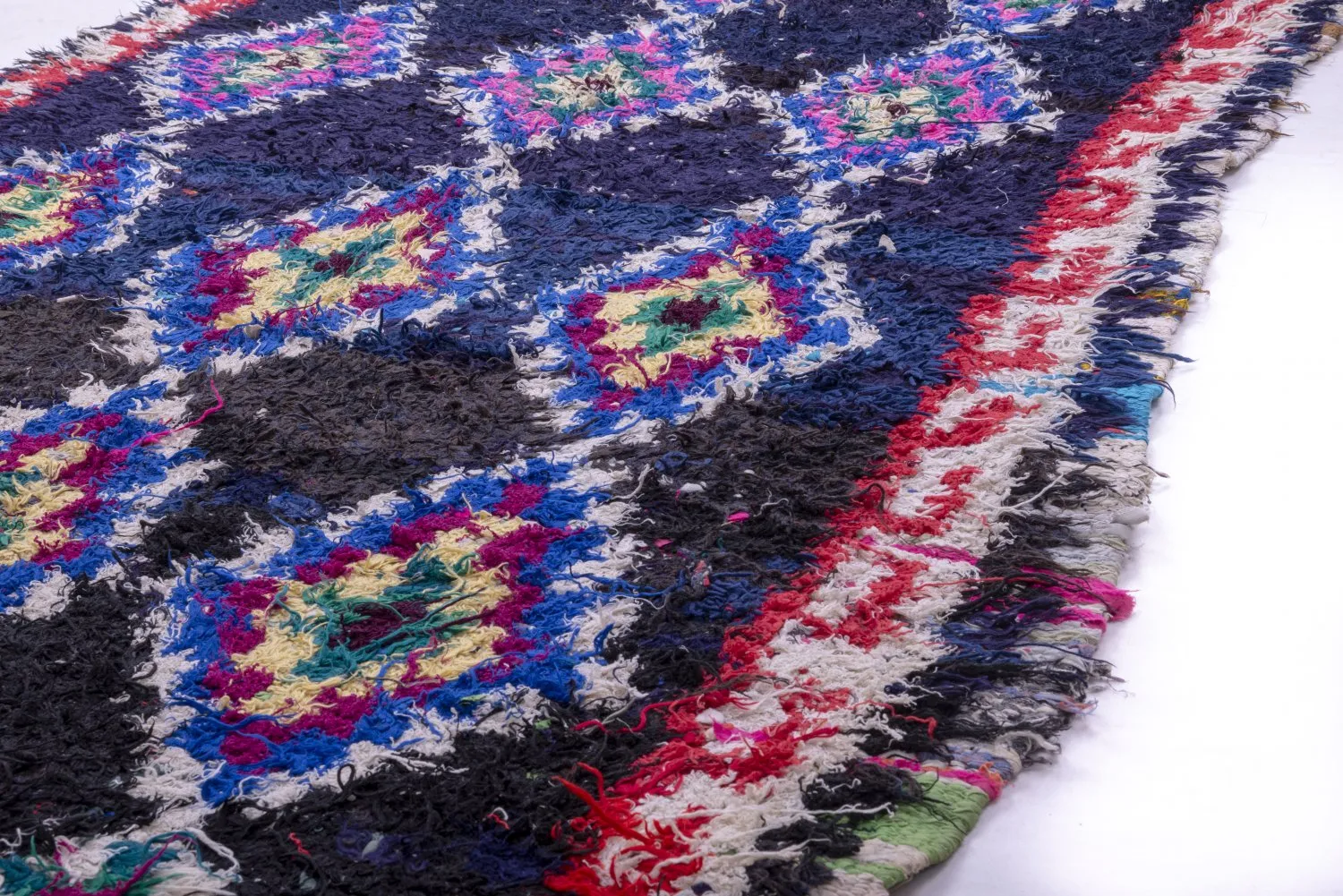 Marokkaanse Berber tapijt Boucherouite 265 x 140 cm
