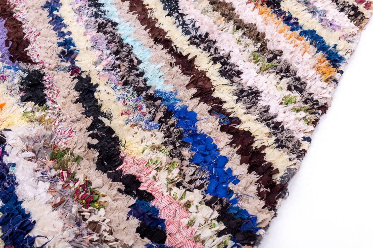 Marokkaanse Berber tapijt Boucherouite 240 x 150 cm