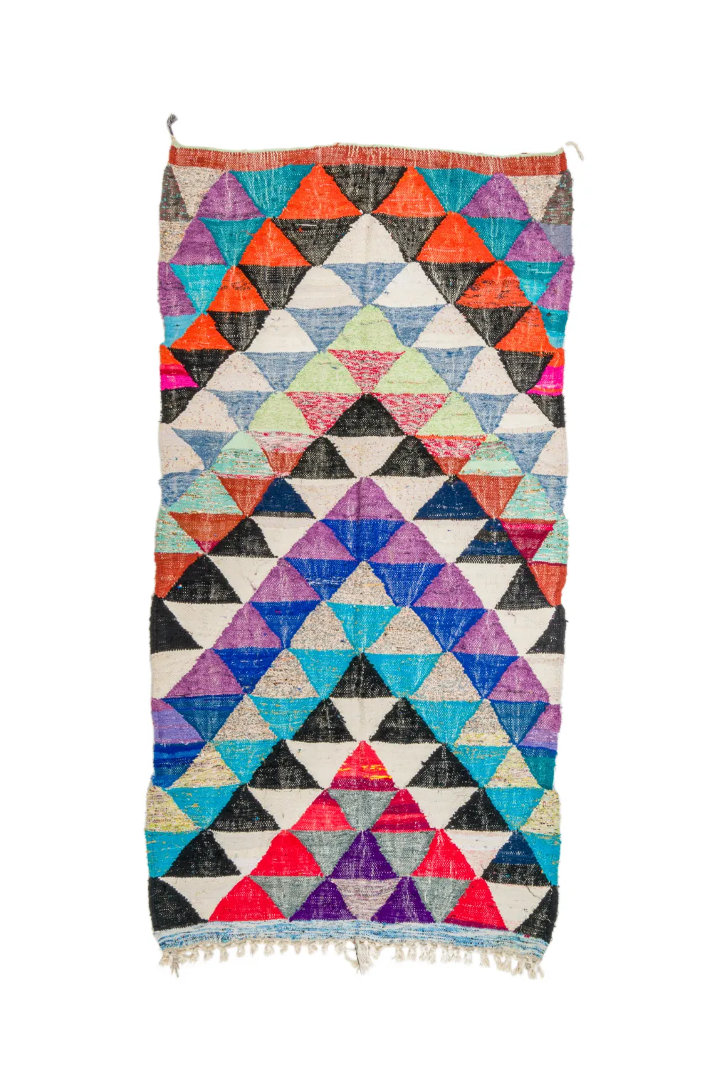 Marokkaanse Berber tapijt Boucherouite 130 x 250 cm