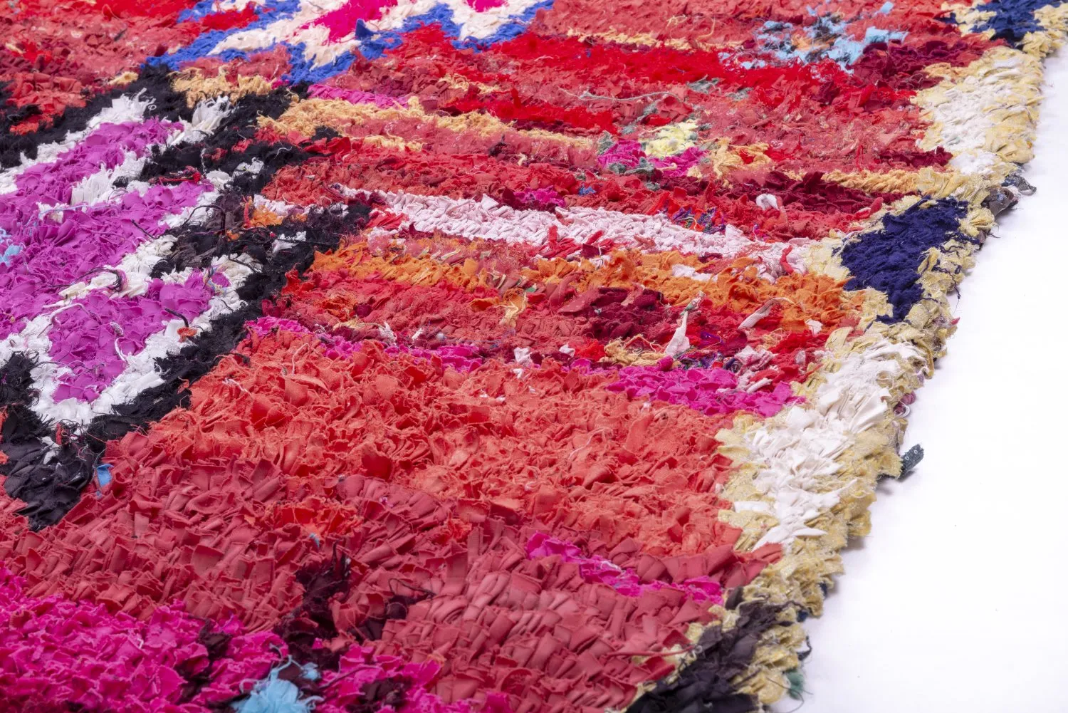 Marokkaanse Berber tapijt Boucherouite 230 x 140 cm