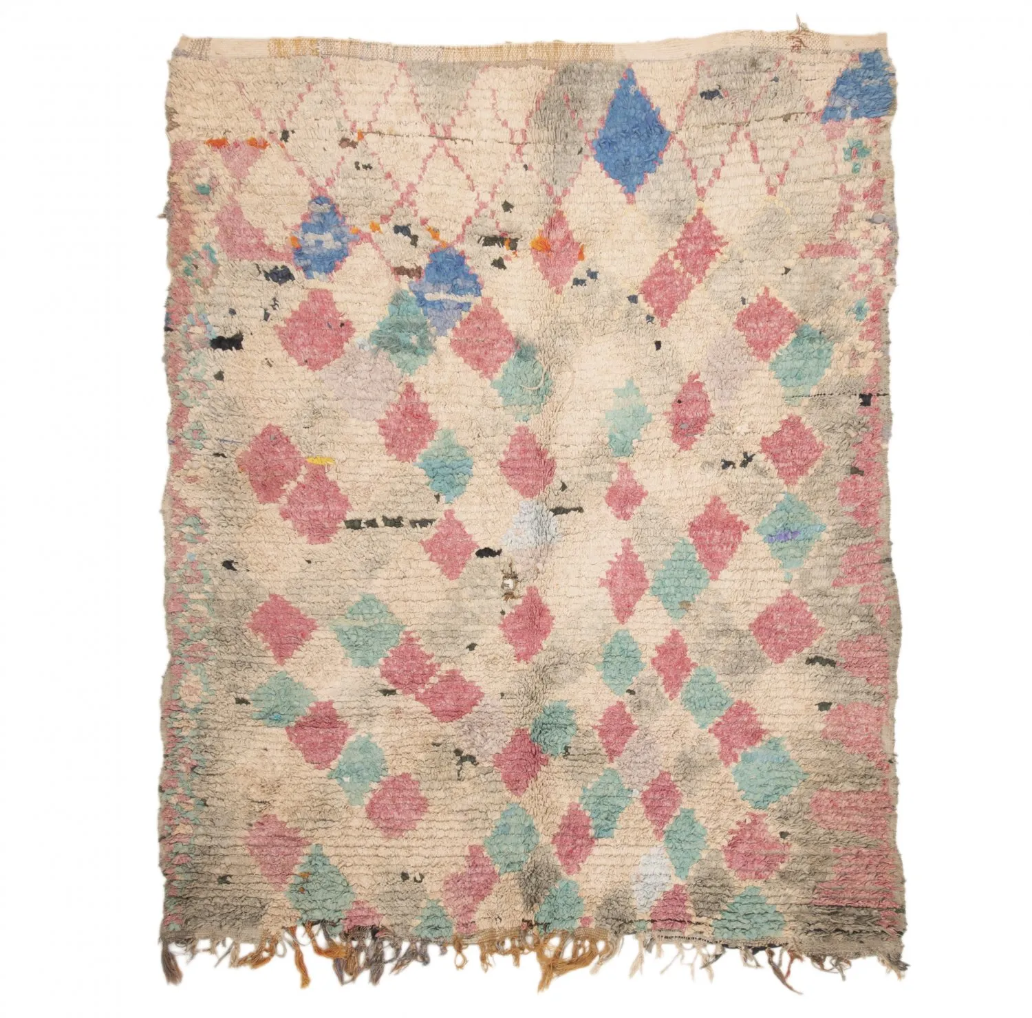 Marokkaanse Berber tapijt Boucherouite 205 x 170 cm