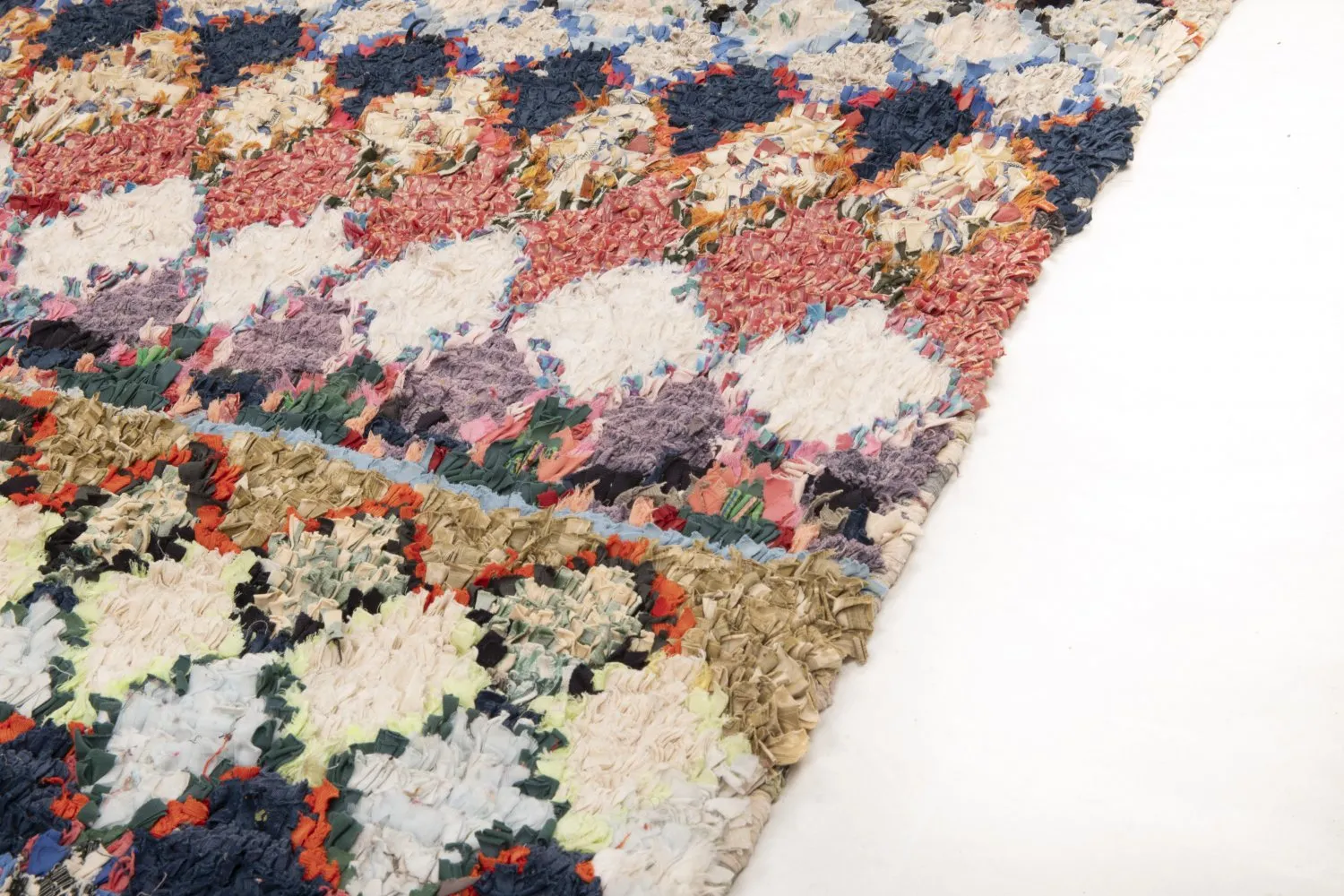 Marokkaanse Berber tapijt Boucherouite 210 x 140 cm