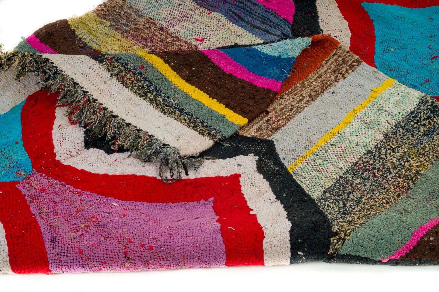 Marokkaanse Berber tapijt Boucherouite 130 x 260 cm