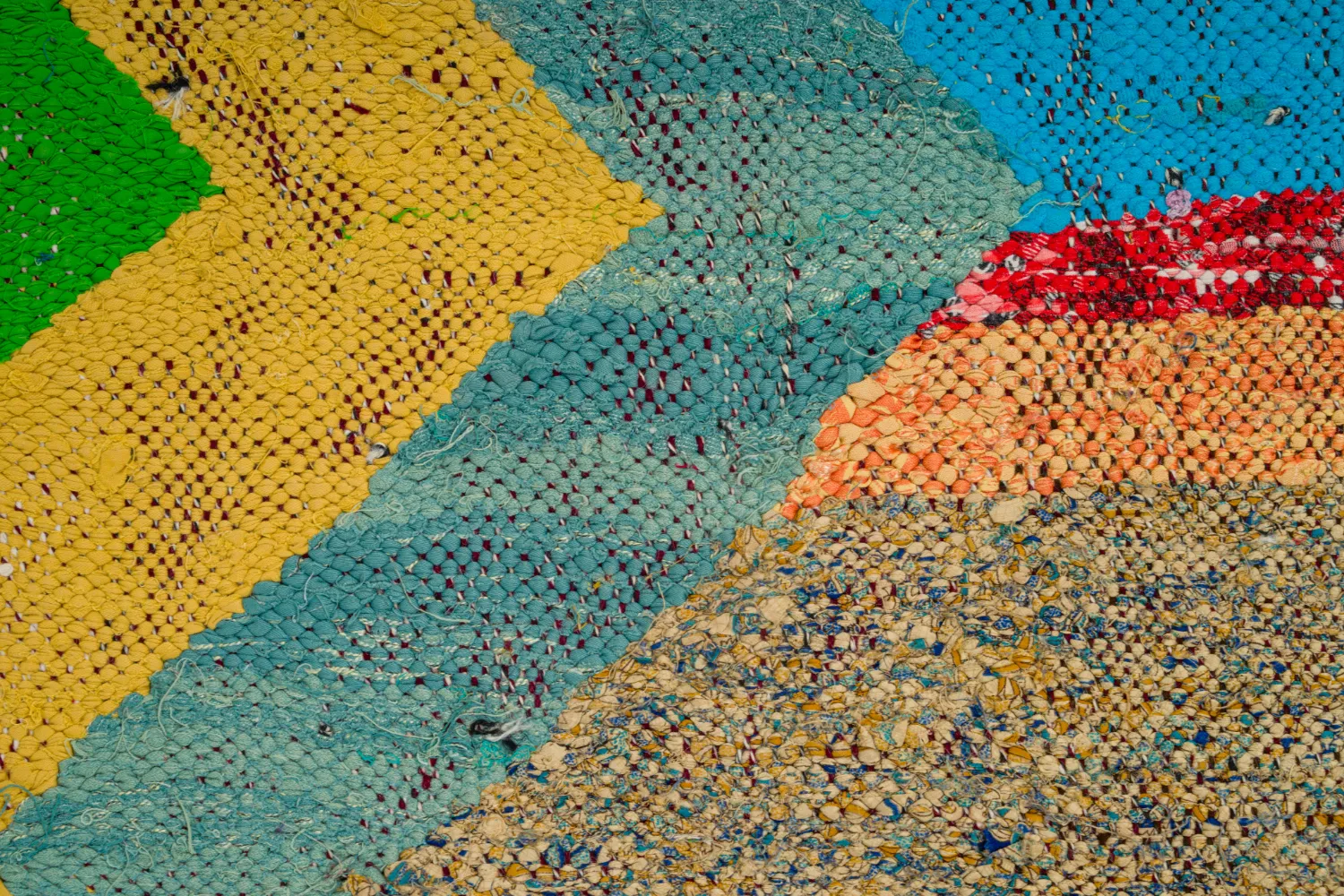 Marokkaanse Berber tapijt Boucherouite 125 x 230 cm