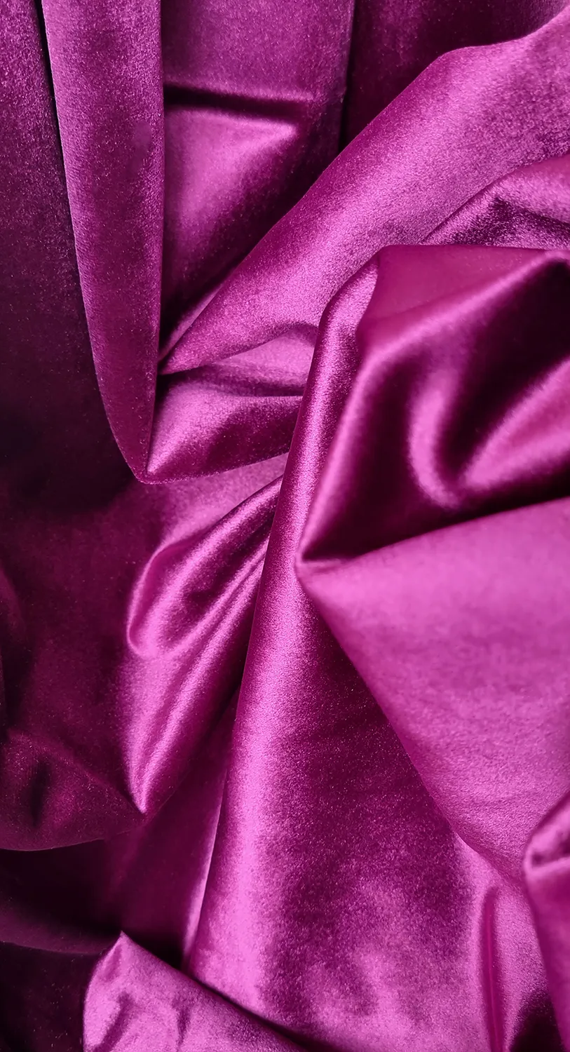 Gordijnen - Fluwelen gordijnen Marlyn (fuchsia)