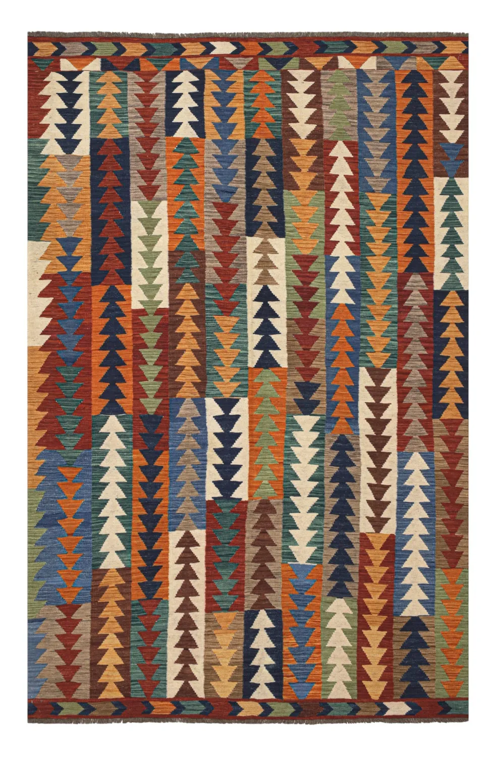 Oosters Tapijt - Hazara Kelim Hand Woven - 194 x 299 cm