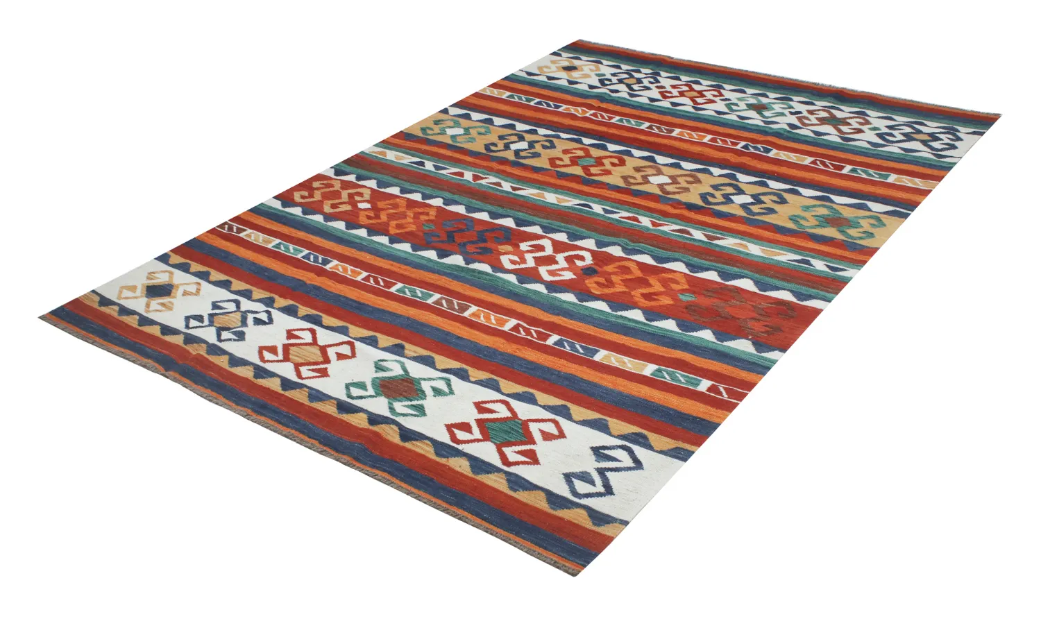 Oosters Tapijt - Hazara Kelim Hand Woven - 205 x 287 cm