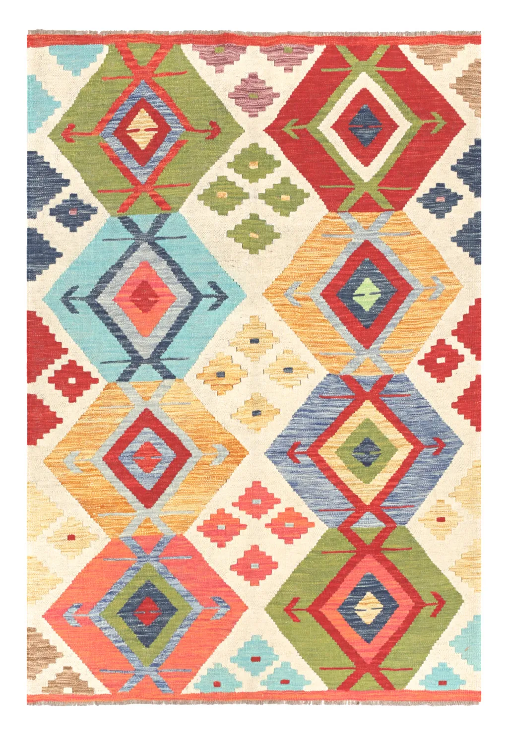 Oosters Tapijt - Vegi Kelim Hand Woven - 114 x 172 cm