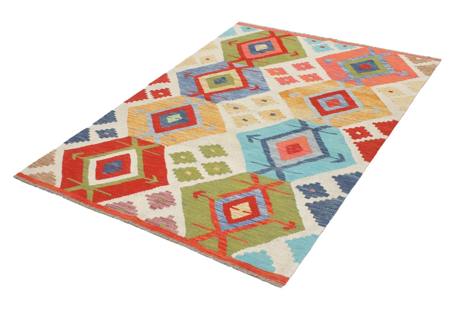 Oosters Tapijt - Vegi Kelim Hand Woven - 114 x 172 cm