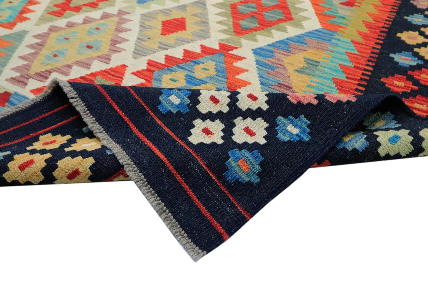 Oosters Tapijt - Vegi Kelim Hand Woven - 303 x 393 cm