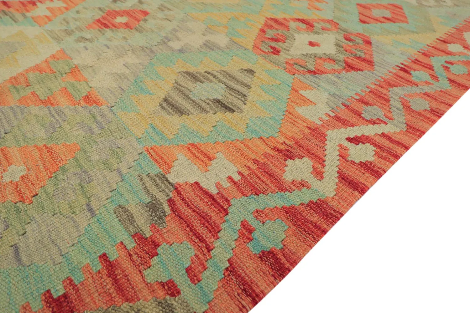 Oosters Tapijt - Vegi Kelim Hand Woven - 88 x 199 cm