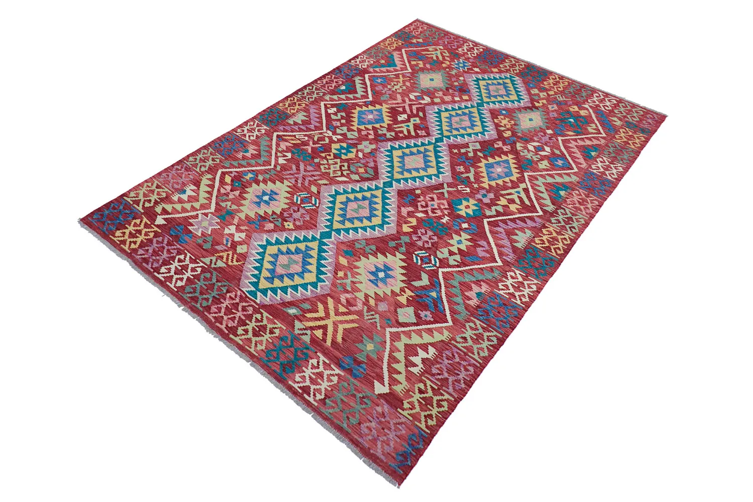 Oosters Tapijt - Vegi Kelim Hand Woven - 161 x 243 cm