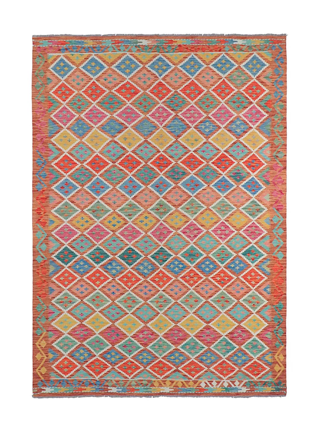 Oosters Tapijt - Vegi Kelim Hand Woven - 202 x 294 cm