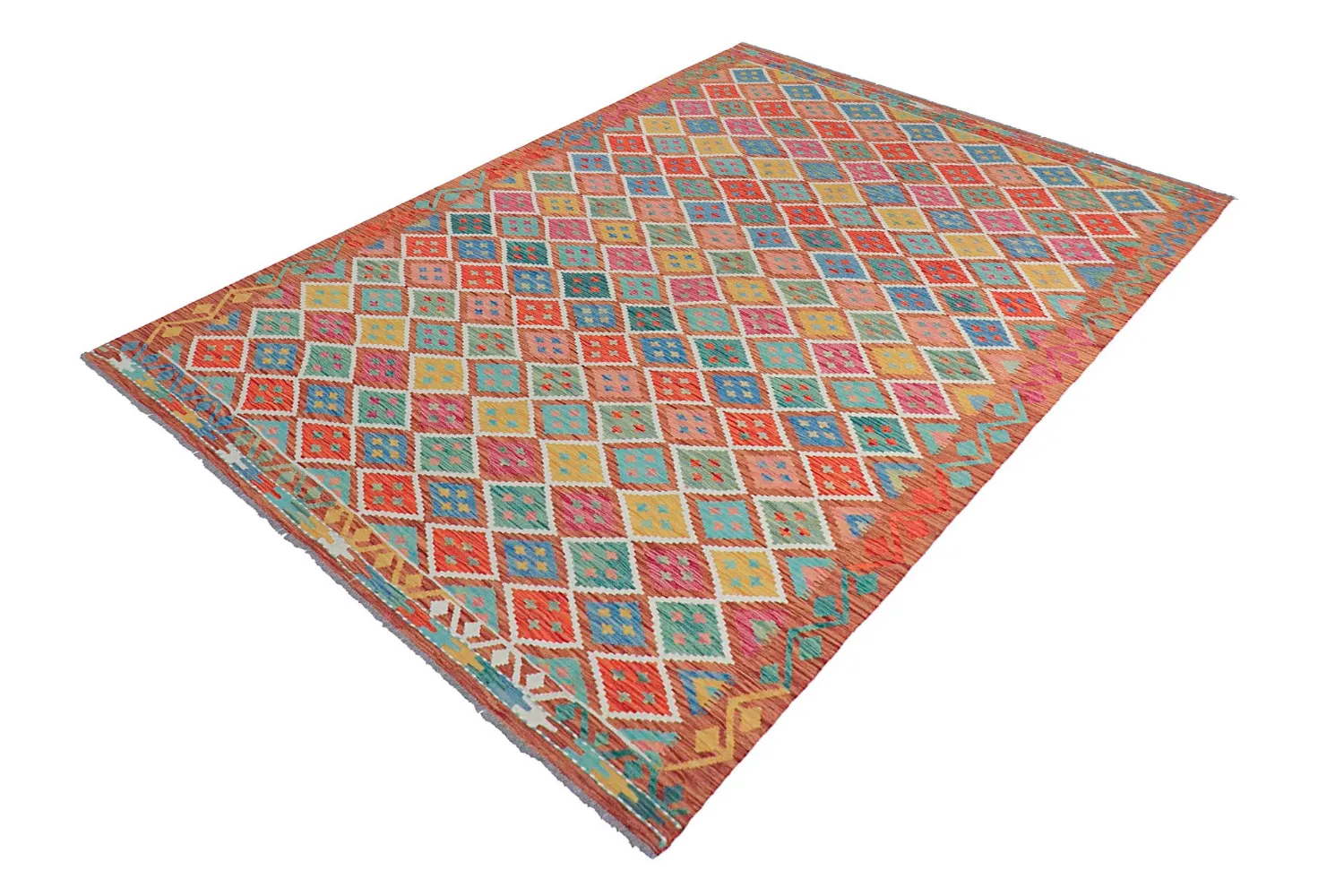 Oosters Tapijt - Vegi Kelim Hand Woven - 202 x 294 cm