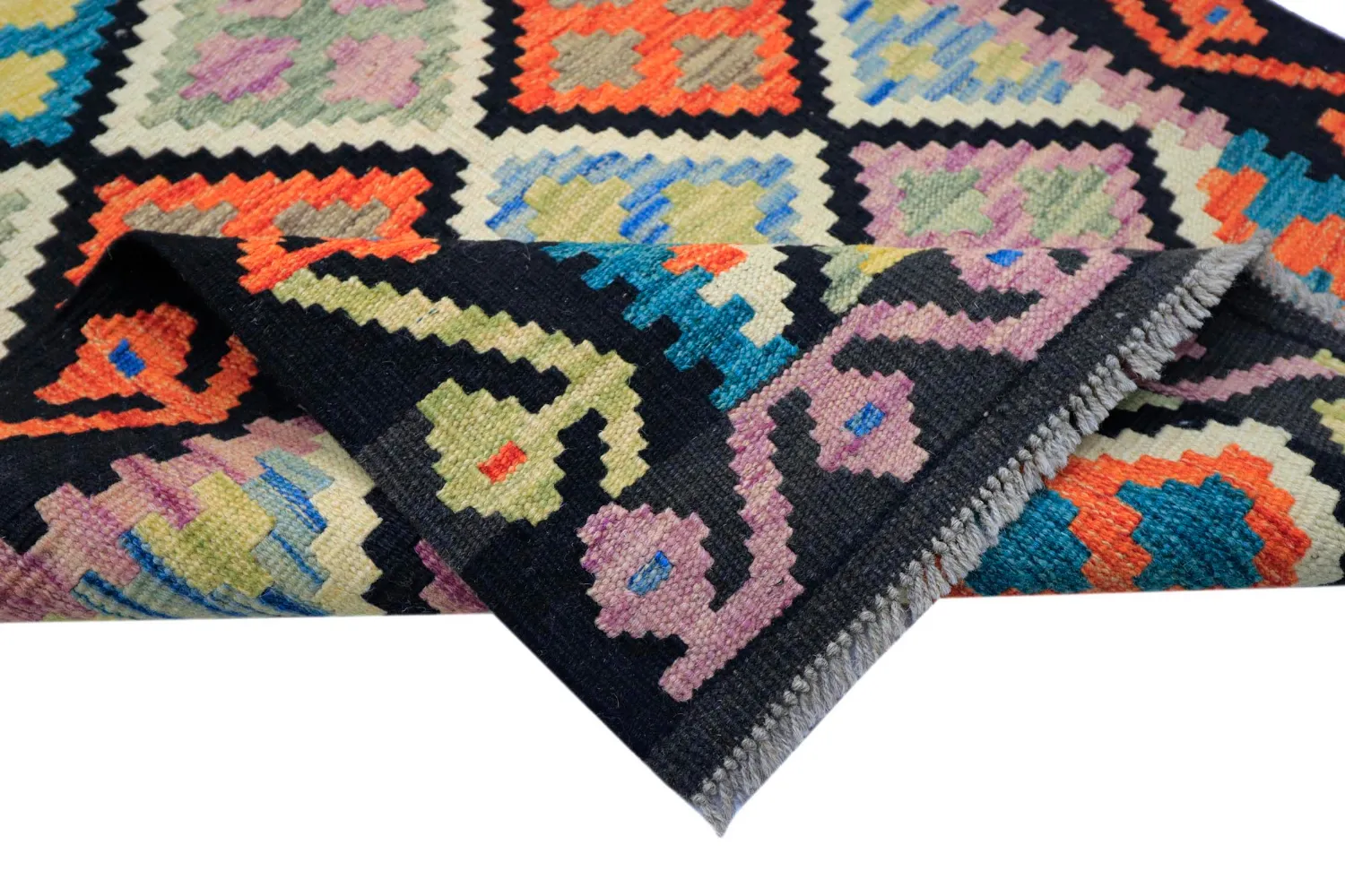 Oosters Tapijt - Vegi Kelim Hand Woven - 80 x 268 cm