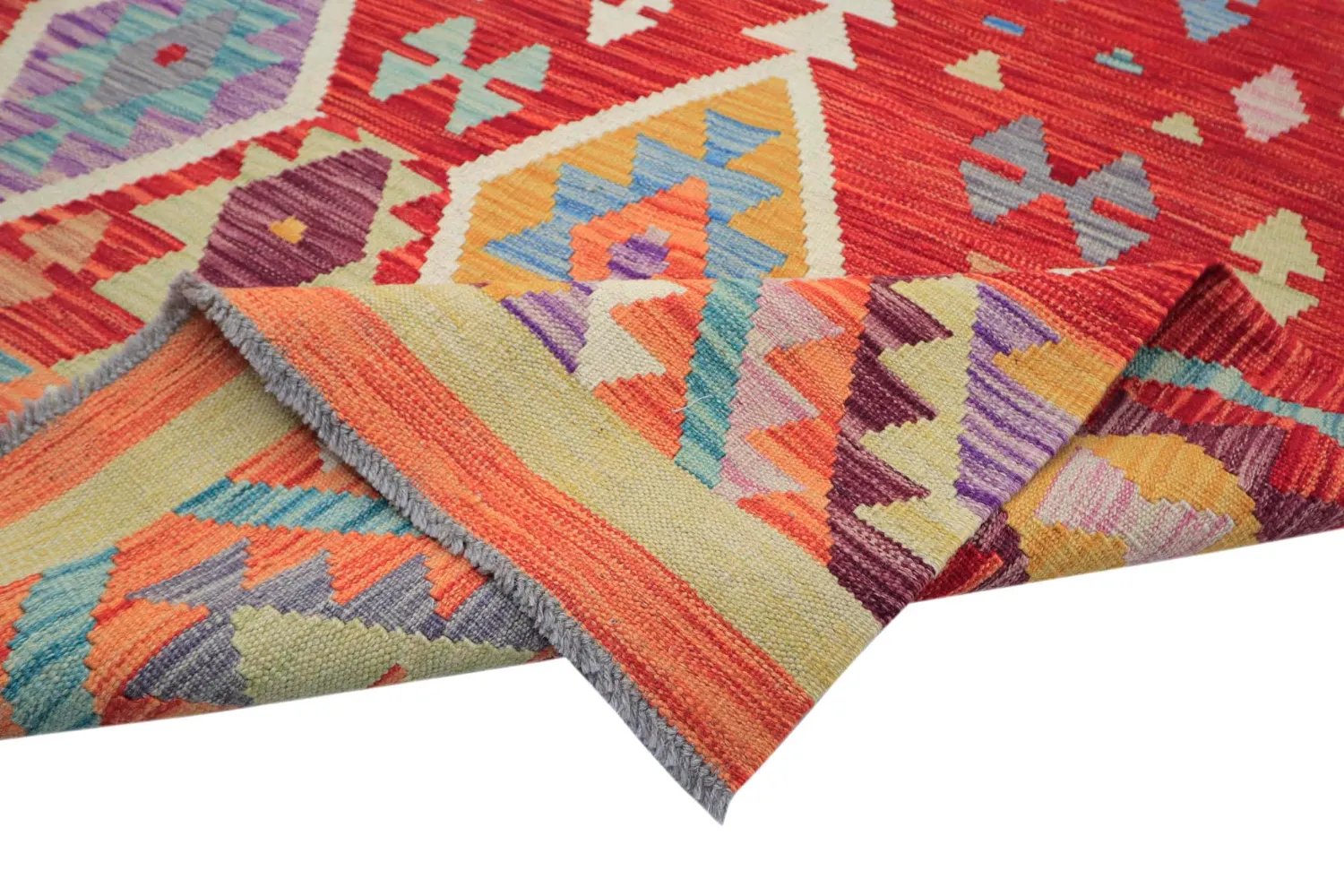 Oosters Tapijt - Vegi Kelim Hand Woven - 203 x 299 cm