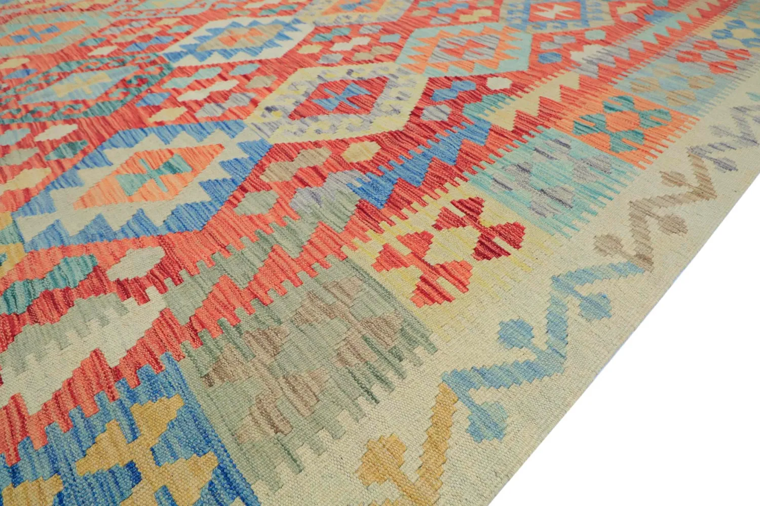 Oosters Tapijt - Vegi Kelim Hand Woven - 202 x 294 cm
