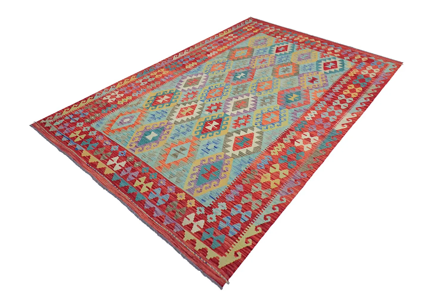 Oosters Tapijt - Vegi Kelim Hand Woven - 199 x 295 cm