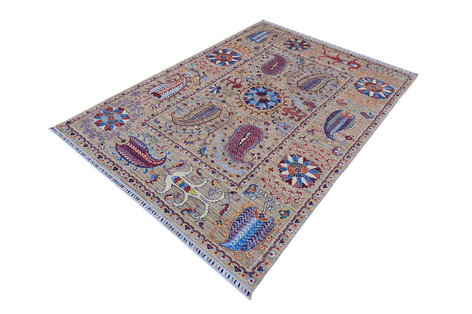 Oosters Tapijt - Chaman Rug Hand Knotted - 163 x 236 cm