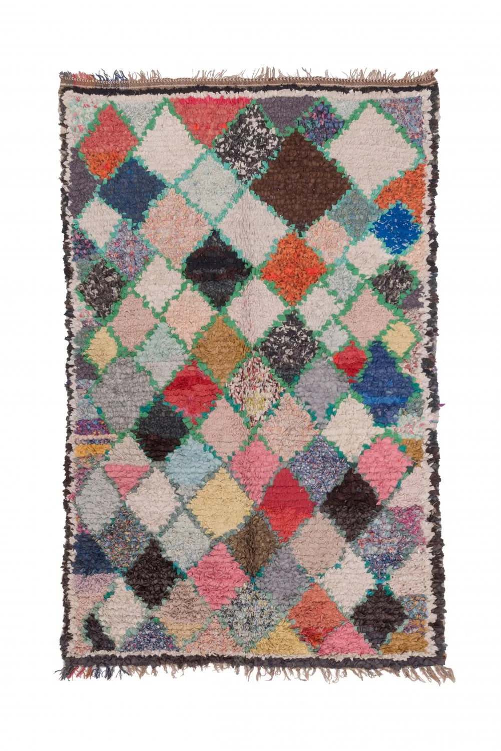 Marokkaanse Berber tapijt Boucherouite 230 x 145 cm