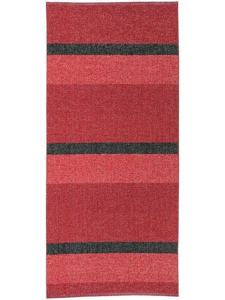 Plastic-kleden - Horredskleden Block metallic (rood)