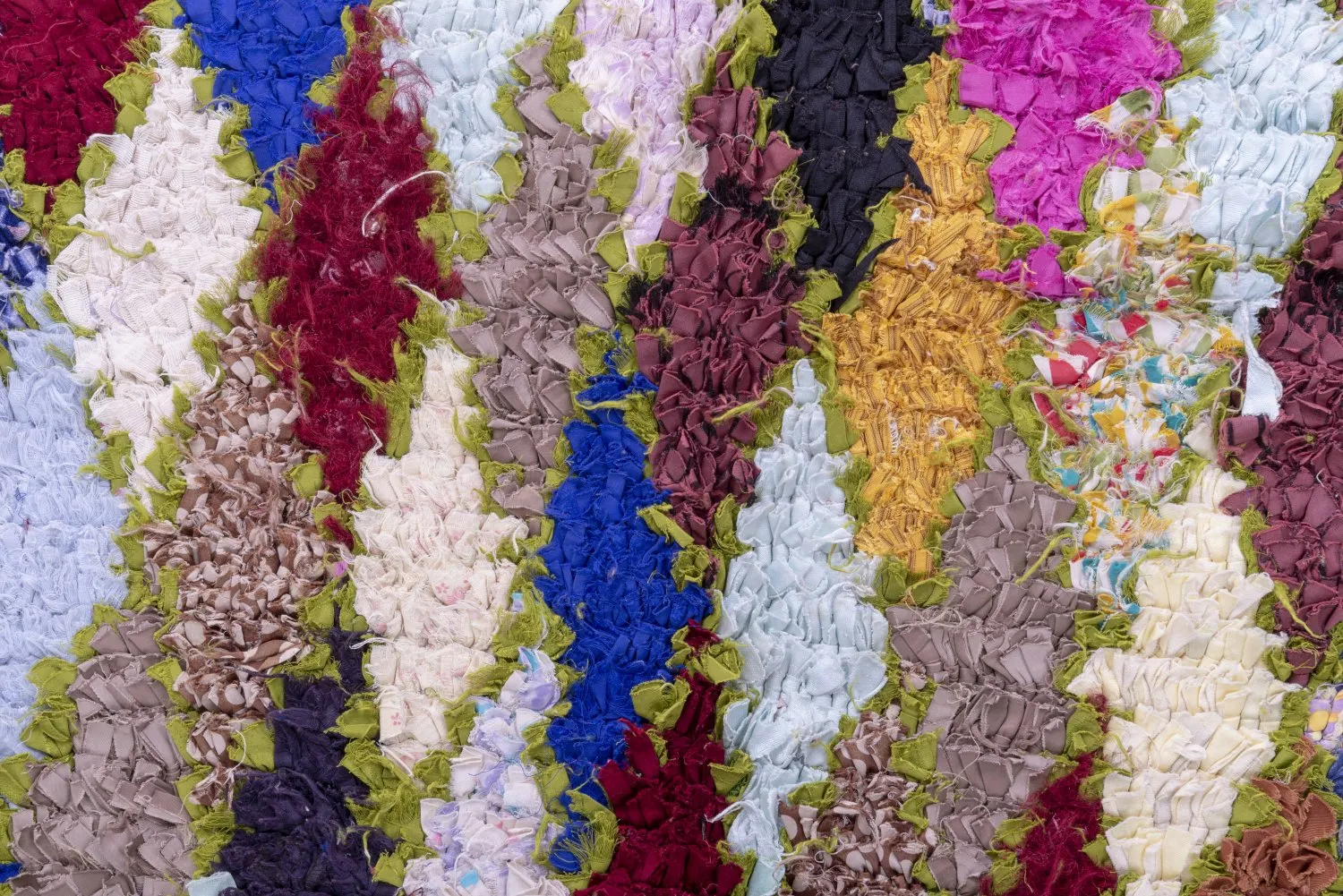 Marokkaanse Berber tapijt Boucherouite 280 x 105 cm