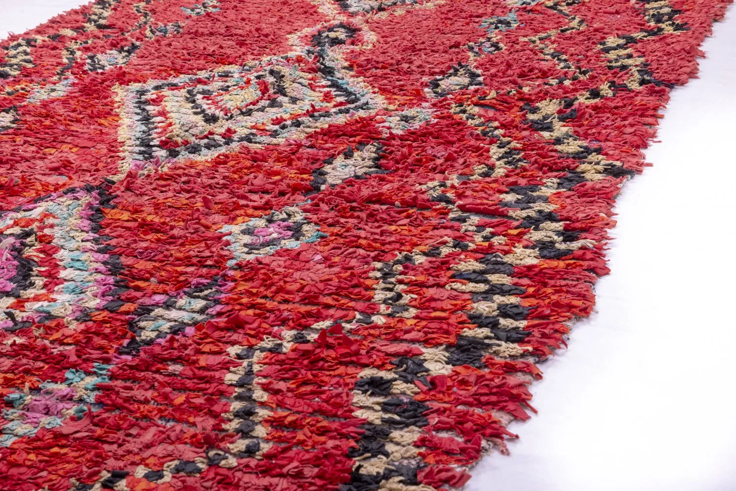 Marokkaanse Berber tapijt Boucherouite 265 x 150 cm