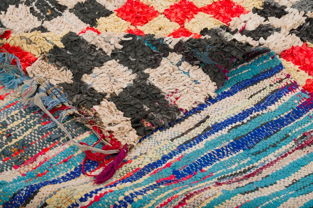 Marokkaanse Berber tapijt Boucherouite 360 x 125 cm