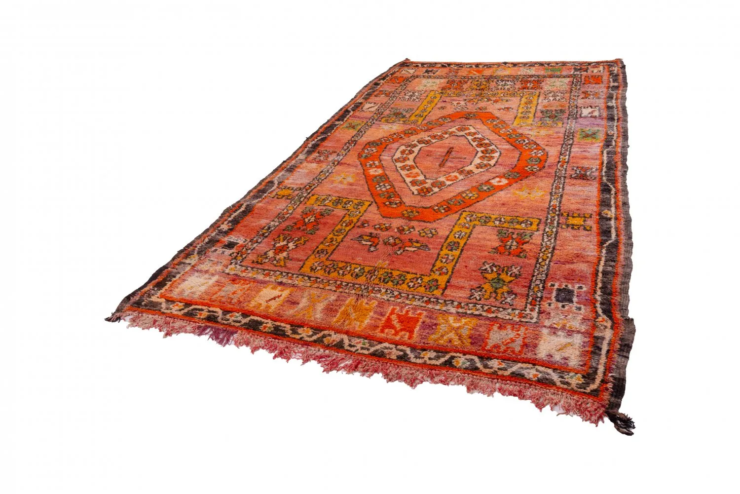 Kelim Marokkaanse Berber tapijt Azilal 375 x 200 cm