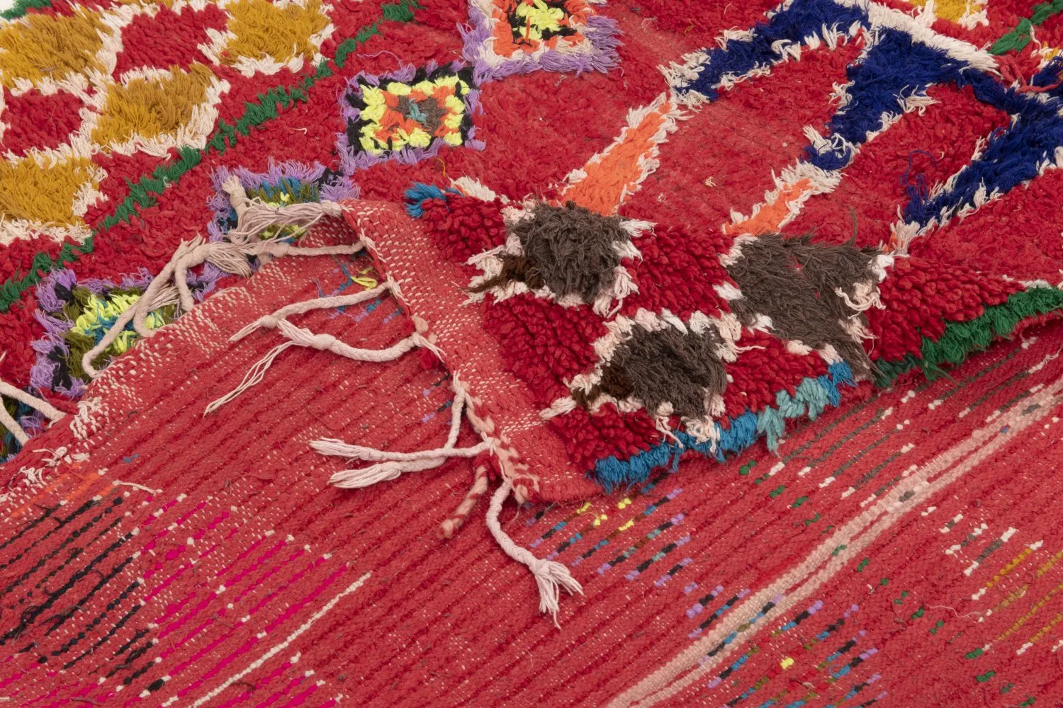 Marokkaanse Berber tapijt Boucherouite 255 x 150 cm