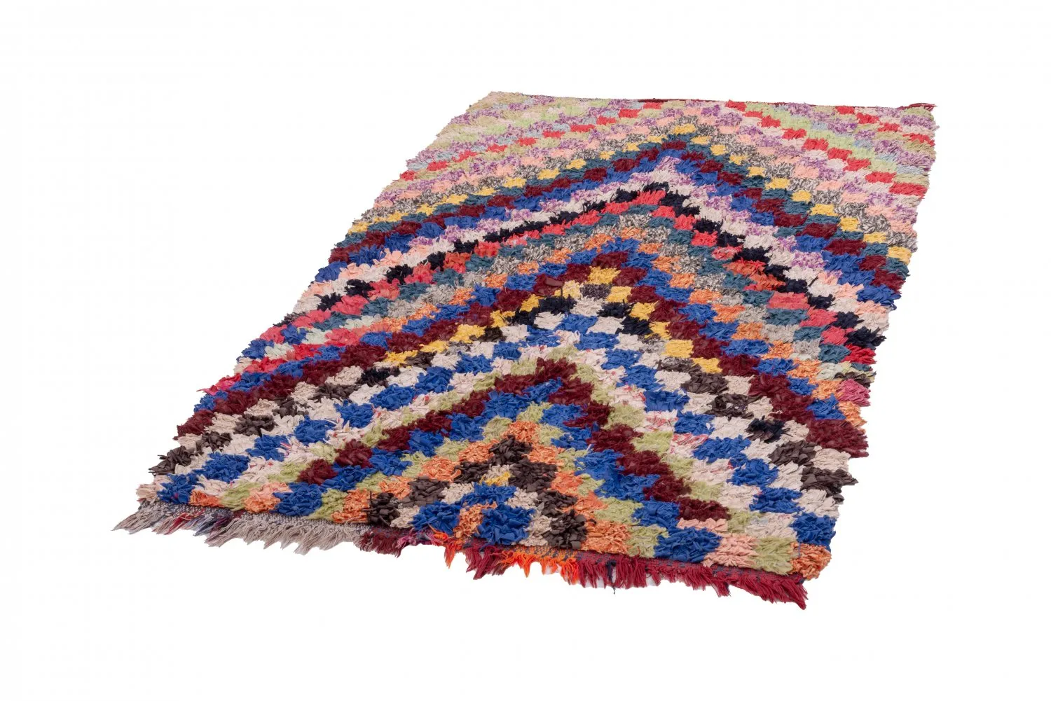 Marokkaanse Berber tapijt Boucherouite 180 x 110 cm