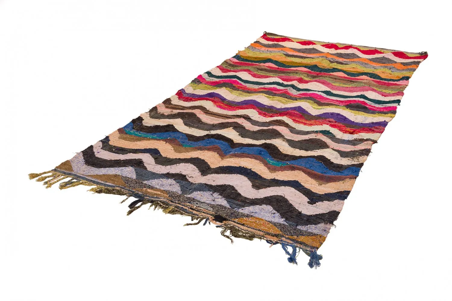 Marokkaanse Berber tapijt Boucherouite 140 x 295 cm