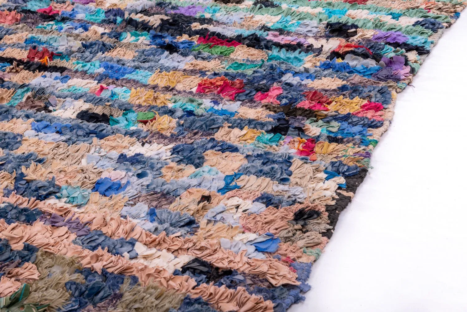 Marokkaanse Berber tapijt Boucherouite 205 x 130 cm
