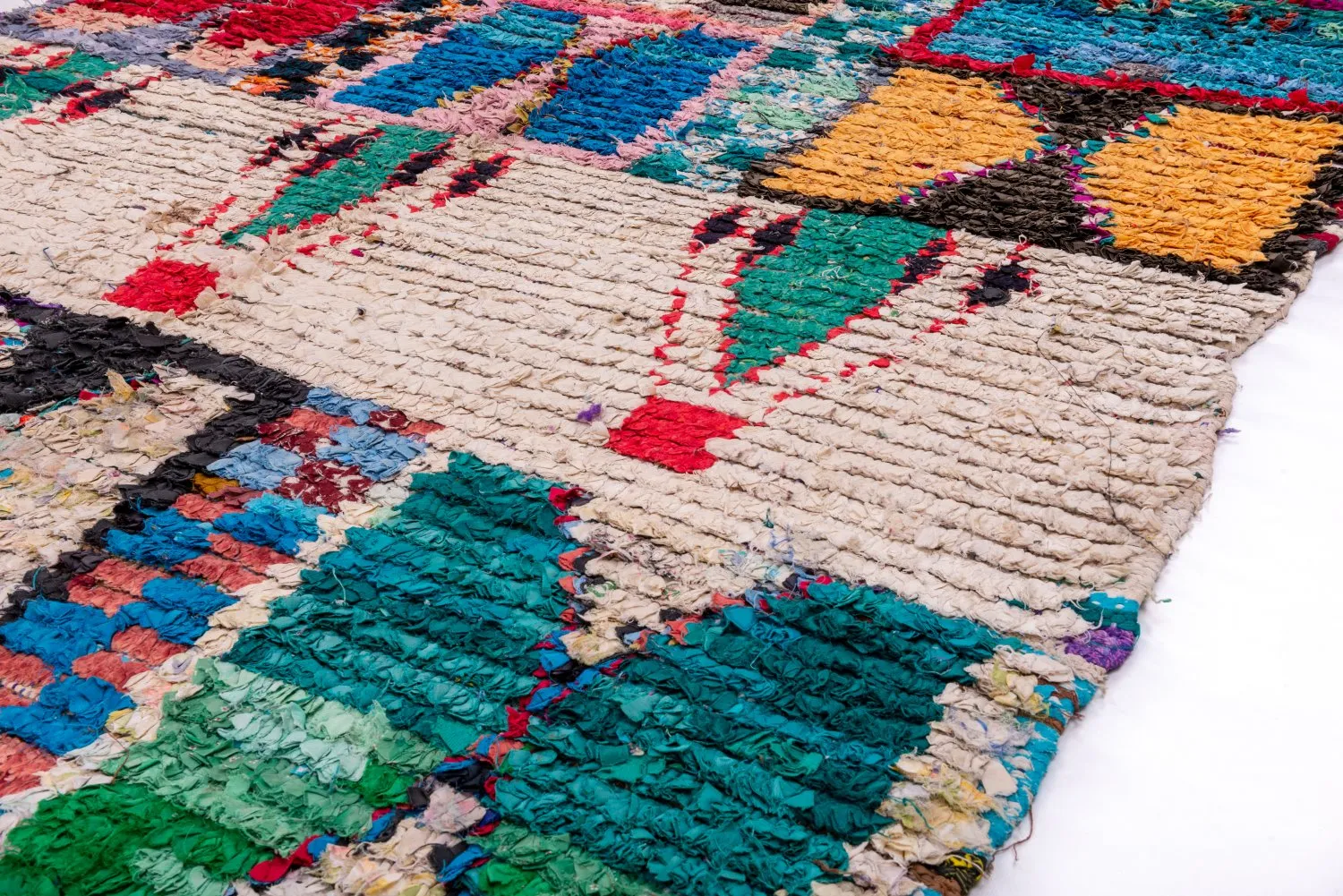 Marokkaanse Berber tapijt Boucherouite 225 x 170 cm