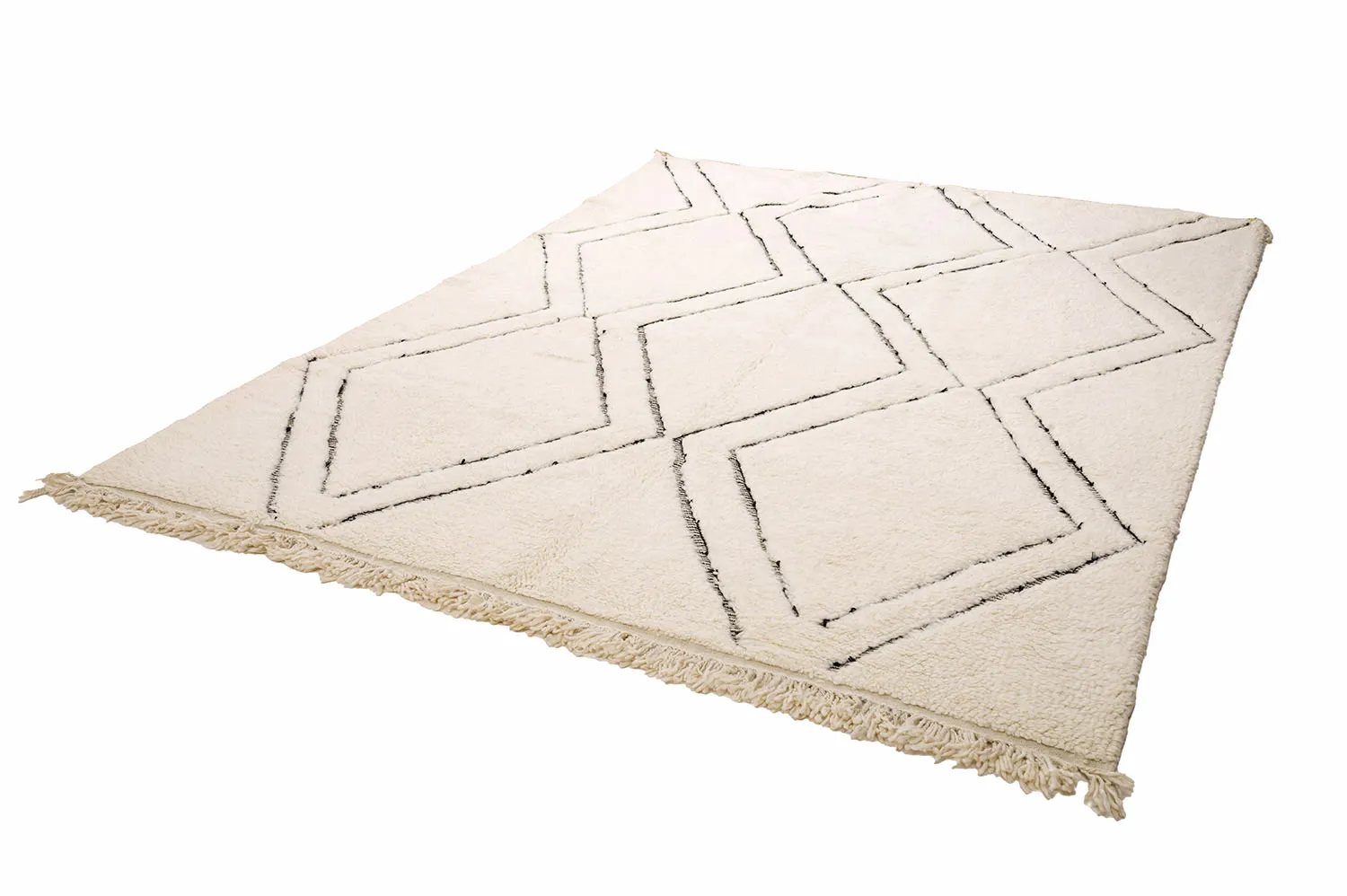 Kelim Marokkaanse Berber tapijt Beni Ouarain 210 x 300 cm